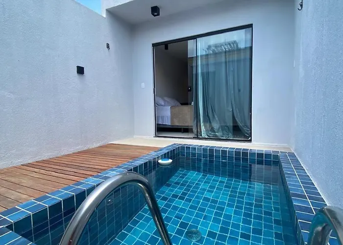 Pipa Premium Flat - Com Piscina Privativa E Estacionamento